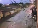 A flood of water and mud passes through the village of Corinto, Colombia. [Red Cross video]